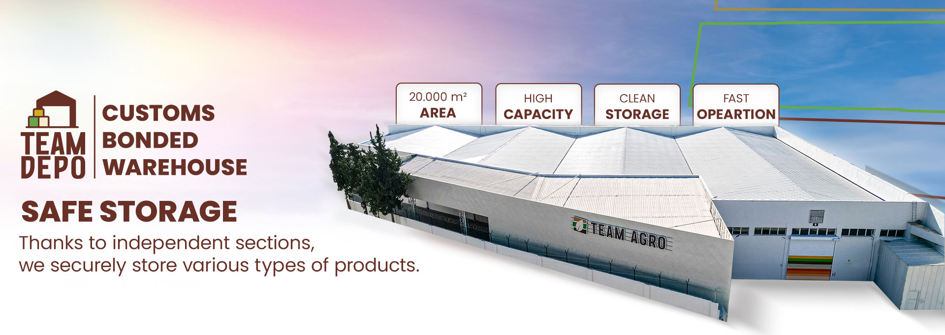 Team Depo Customs Bonded Warehouse Safe Storage